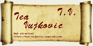 Tea Vujković vizit kartica